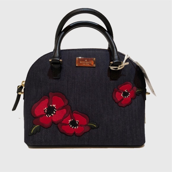 ~SOLD~ NWT Kate Spade Mini Carli Poppies handbag - Picture 2 of 8